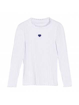Лонгслив для девочки "Lace" белый