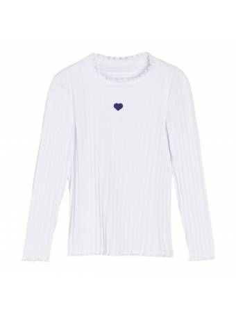 Лонгслив для девочки "Lace" белый