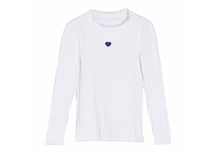 Лонгслив для девочки "Lace" белый