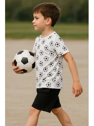 Футболка для хлопчика "Football" біла