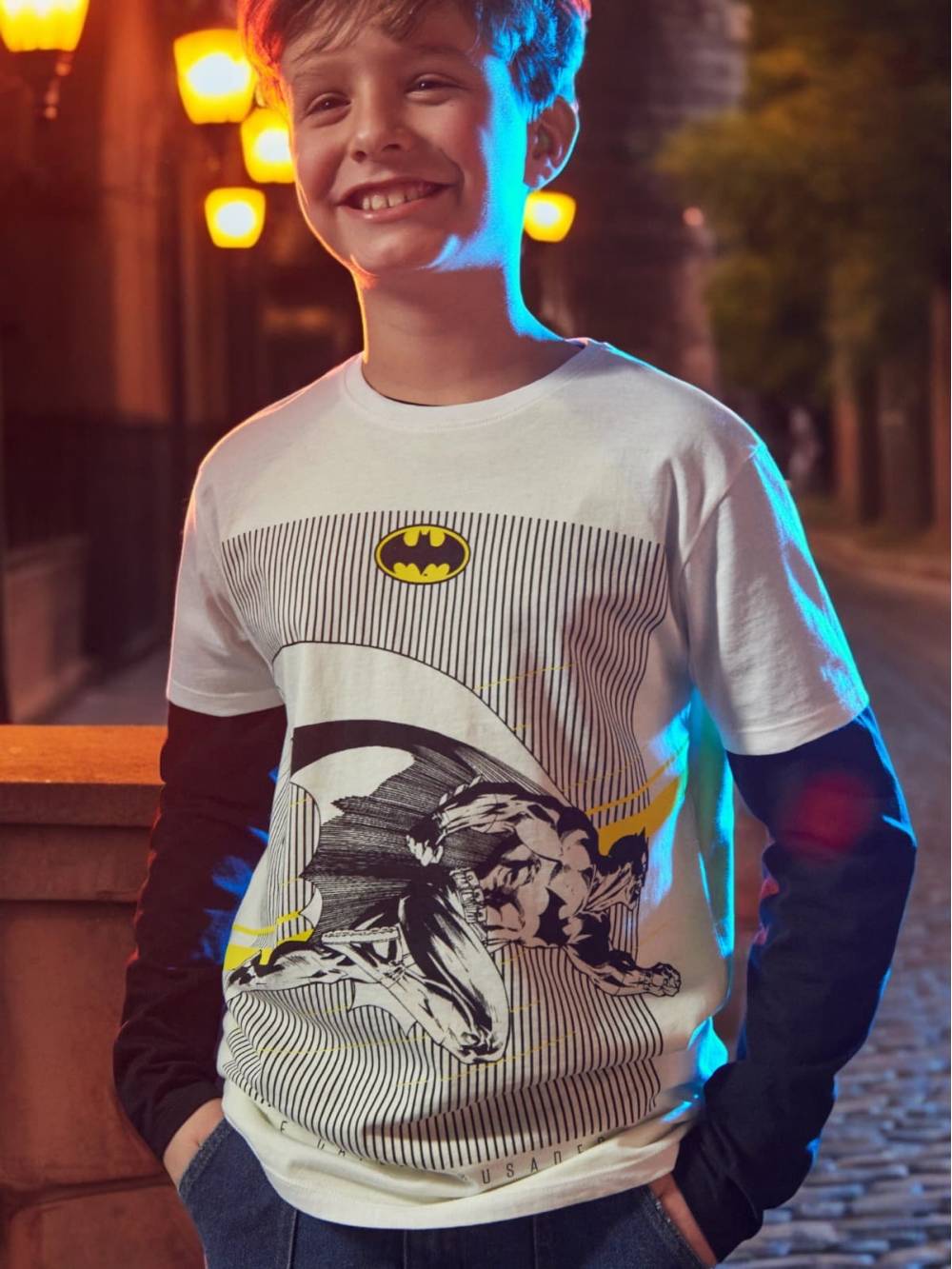 Футболка для хлопчика "Batman" біла
