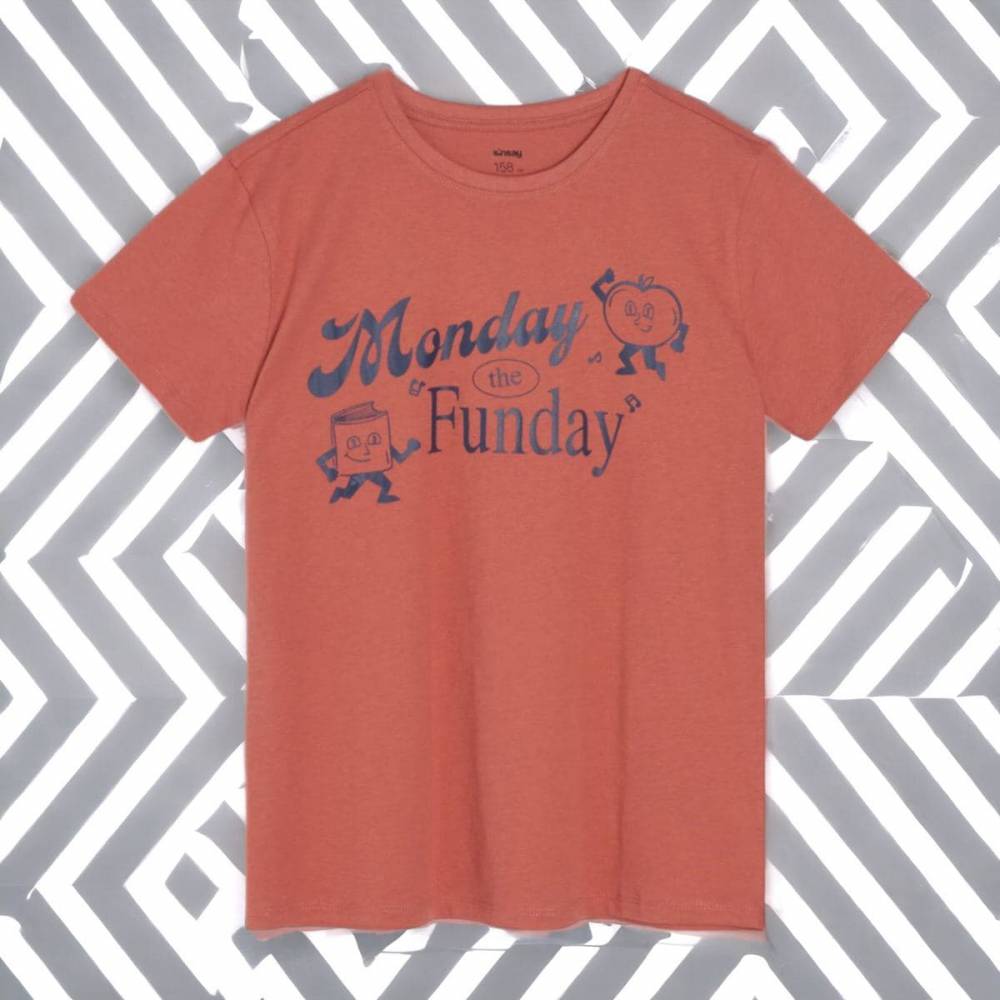 Футболка для хлопчика "Monday" червона