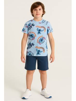 Футболка для хлопчика "Stitch" синя