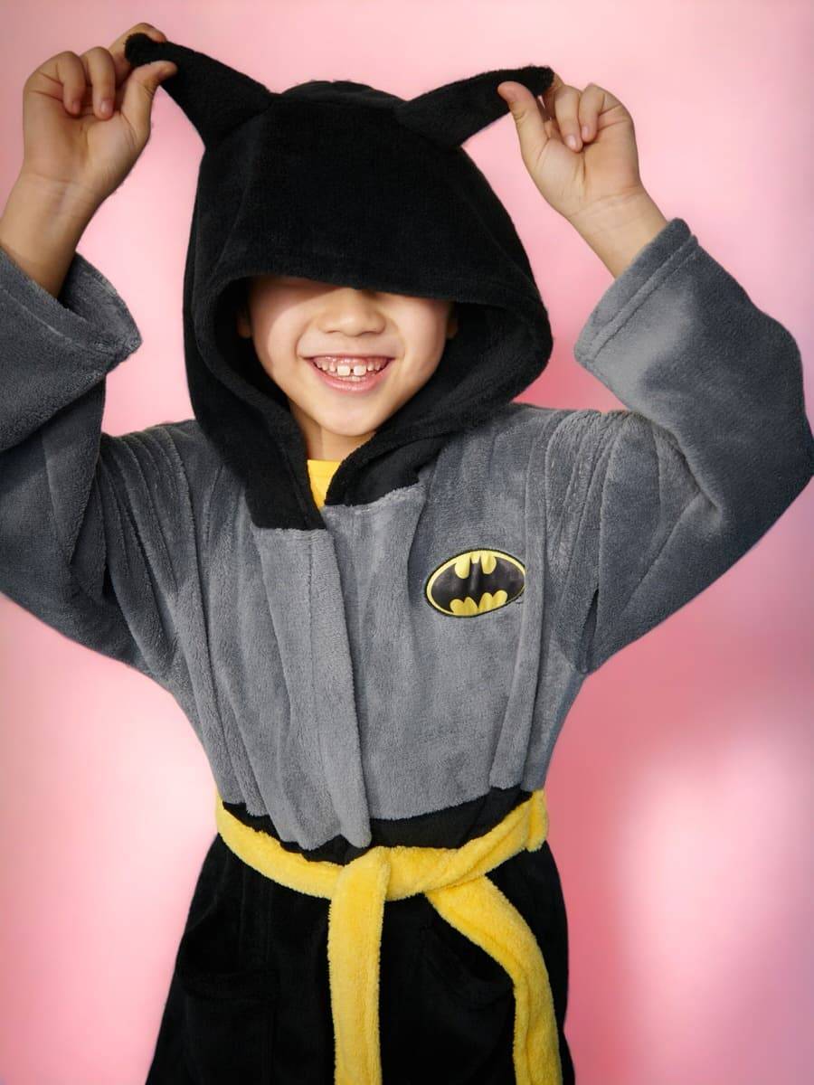 Дитячий халат "Batman" сірий