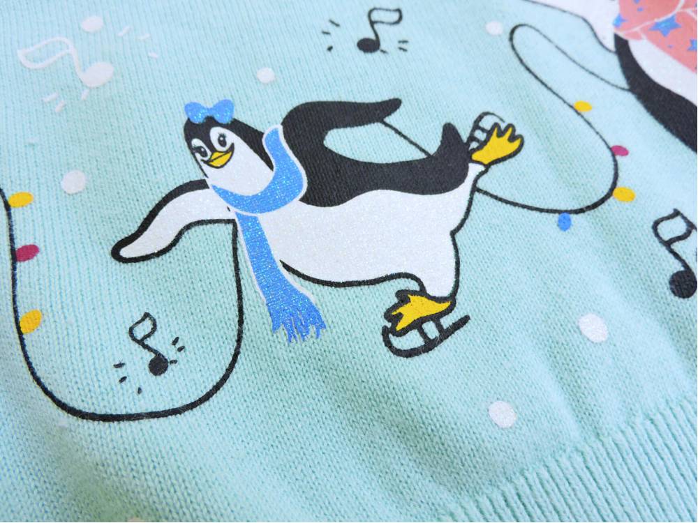 Джемпер для дівчинки "Pinguin" м'ятний