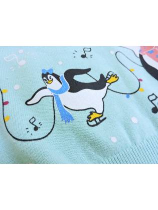 Джемпер для девочки "Pinguin" мятный