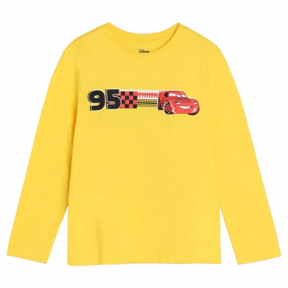 Жіночий лонгслів для хлопчика "Team 95" жовтий