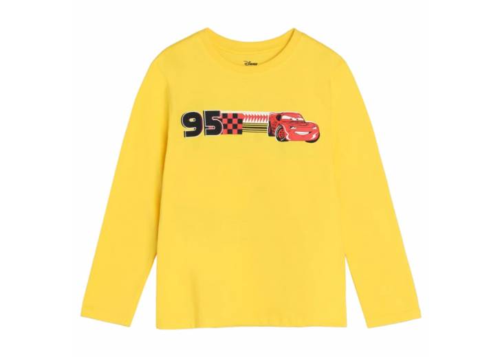 Лонгслив для мальчика "Team 95" желтый