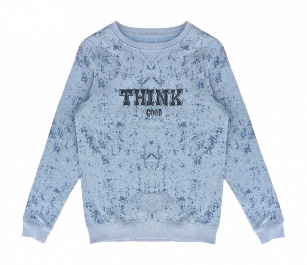 Дитячий світшот "Think" синій