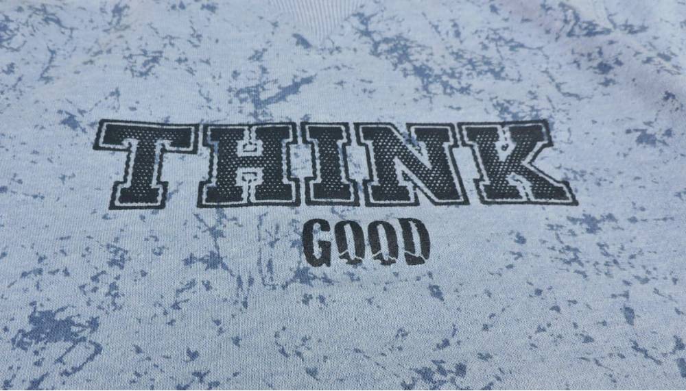 Дитячий світшот "Think" синій