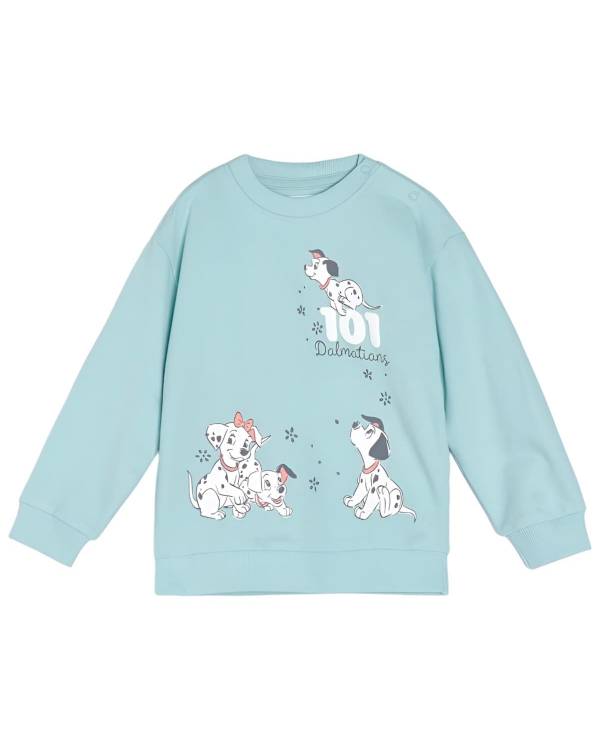 Дитячий світшот "101 Dalmatians" м'ятний