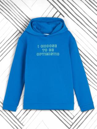 Детская худи "Optimisting" синяя