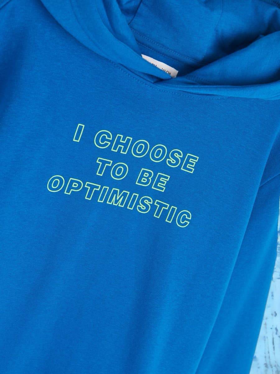 Дитяча худи "Optimisting" синя