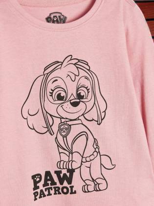 Дитячий лонгслів "Paw" рожевий