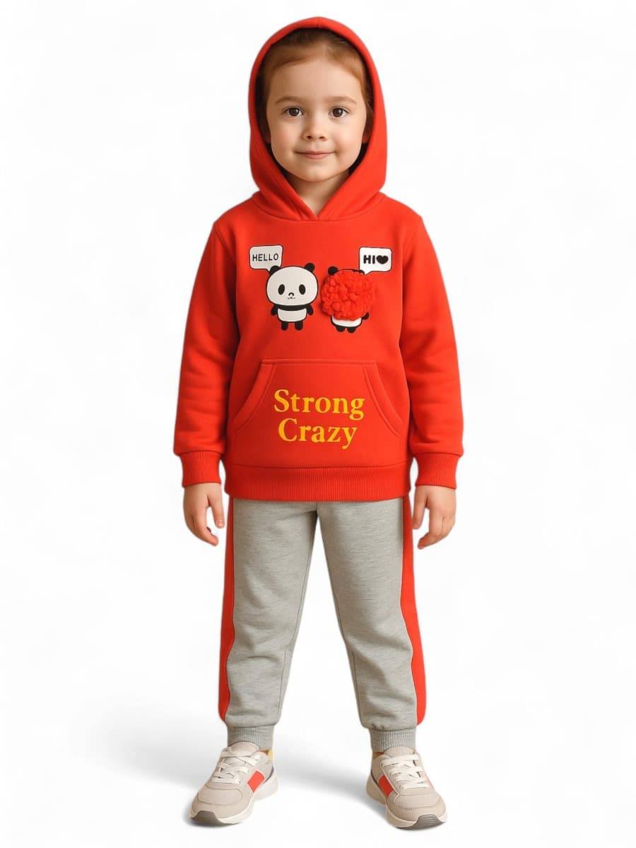 Дитячий спортивний костюм "Strong Crazy" червоний