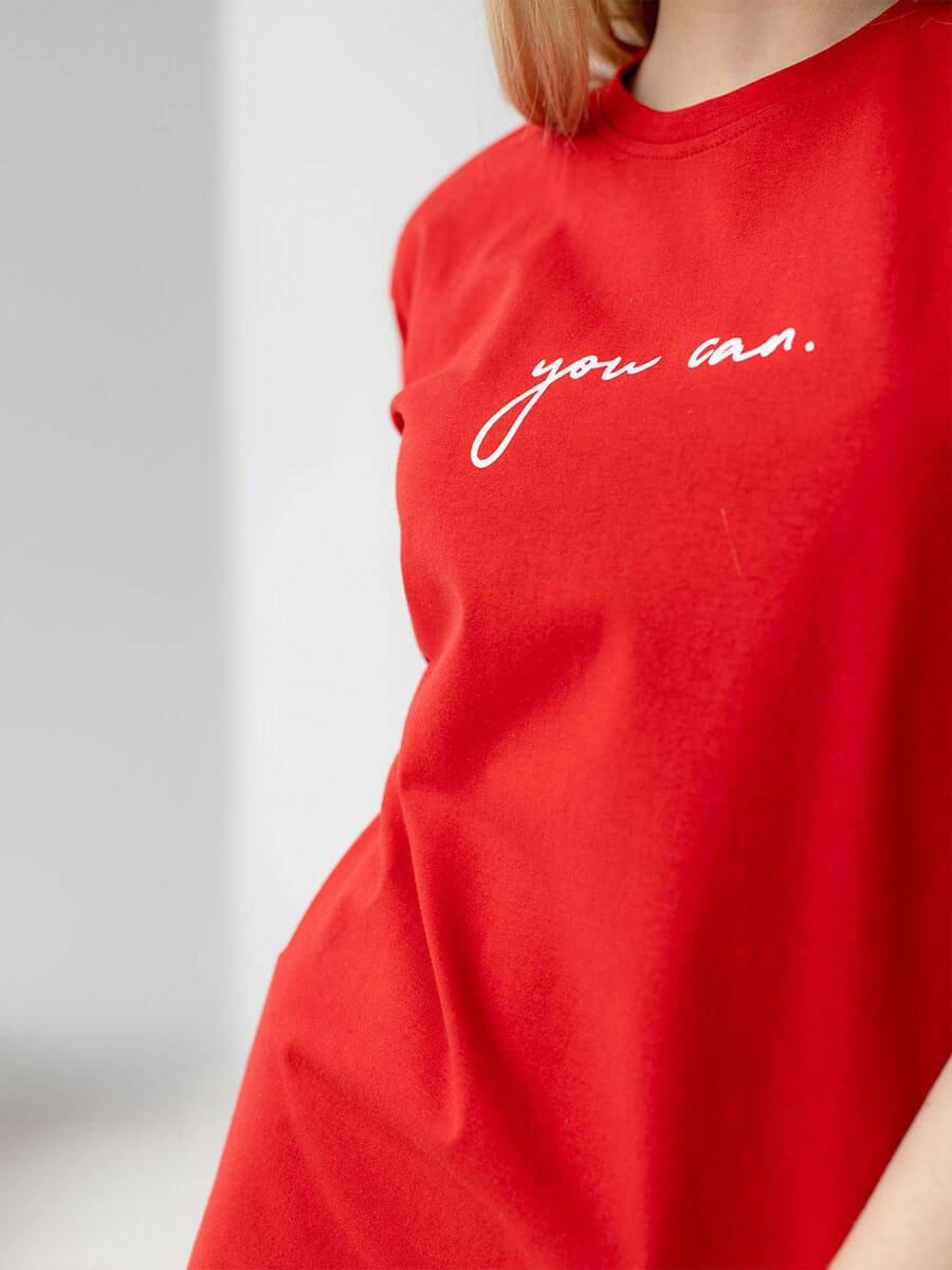 Жіноча спортивна сукня "You can" червоне