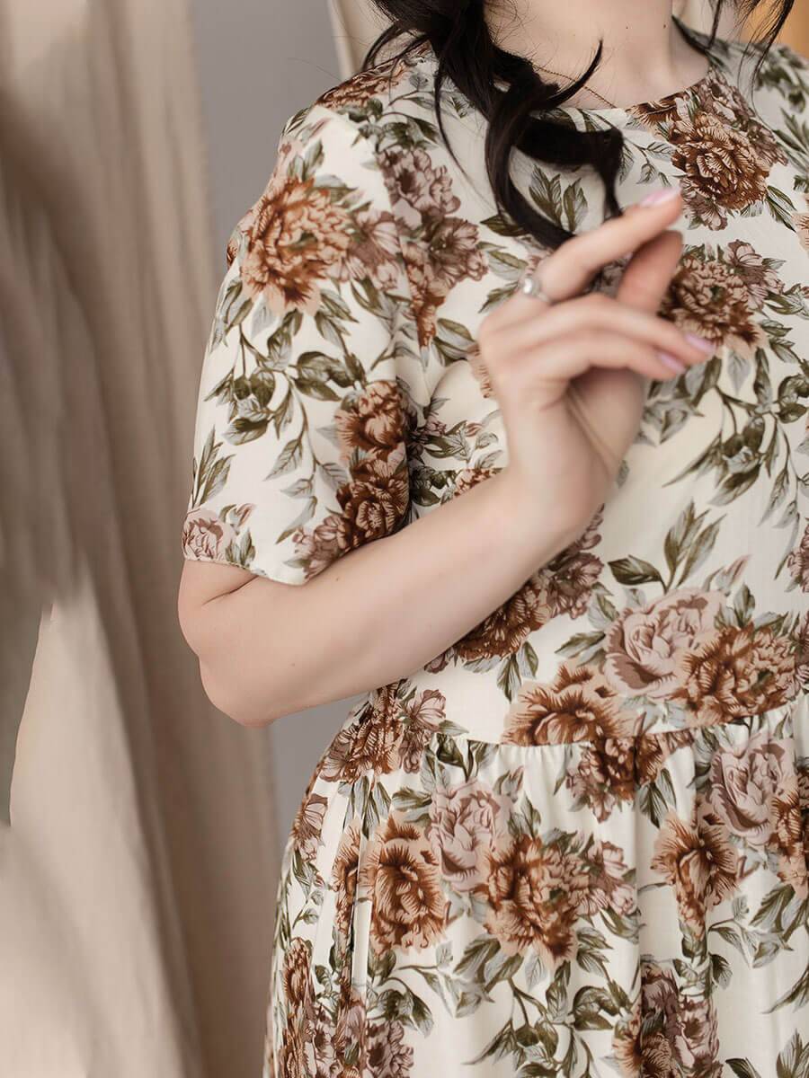 Жіноча сукня "B-Flower" молочне
