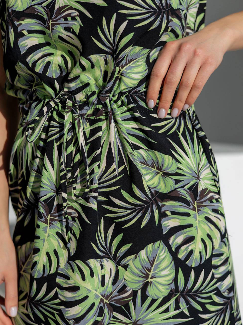 Жіноча сукня "Palm-Leaves" чорне