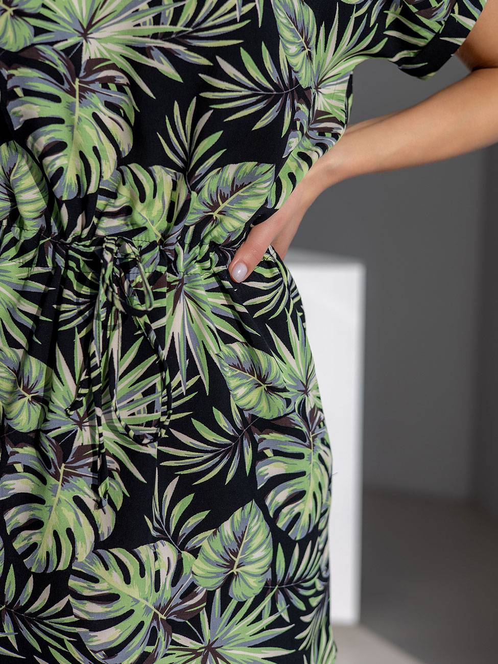 Жіноча сукня "Palm-Leaves" чорне