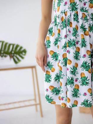 Женский сарафан "Ananas" белый