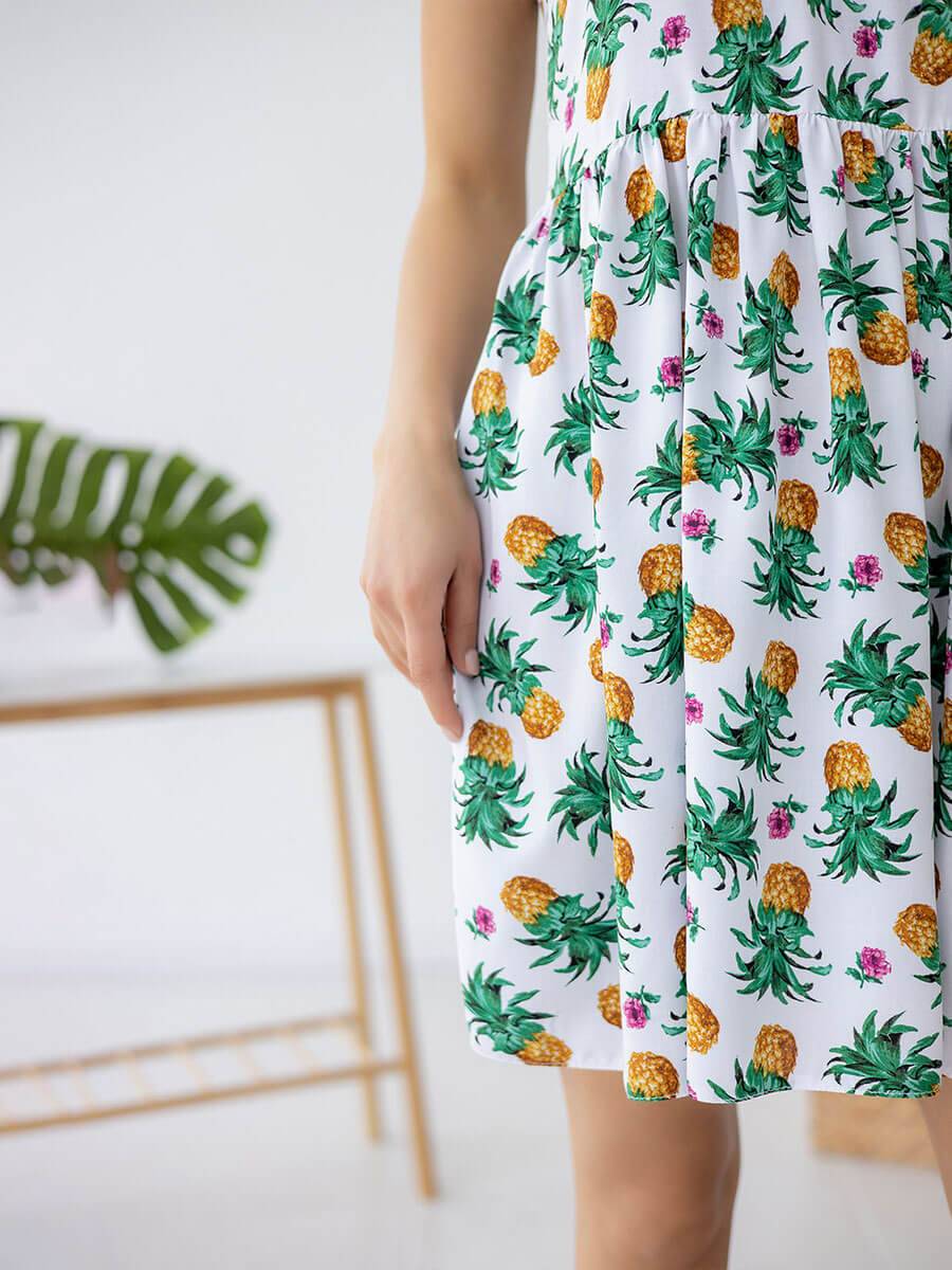 Жіночий сарафан "Ananas" білий