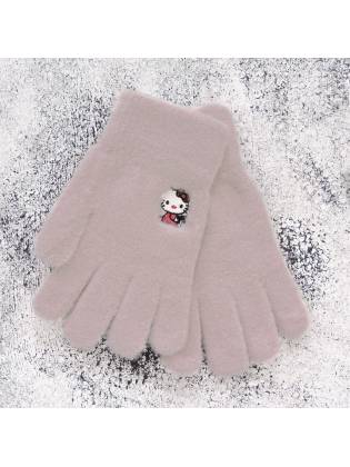 Детские перчатки "Hello Kitty" кофейные