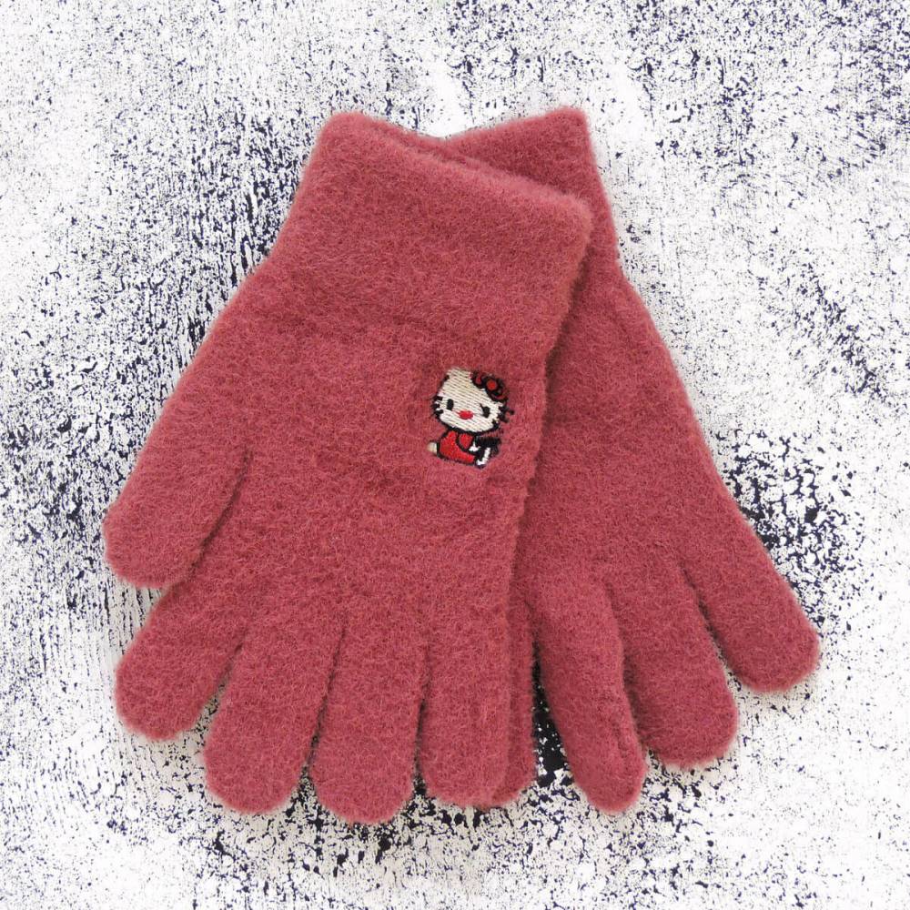 Дитячі рукавички "Hello Kitty" бордові