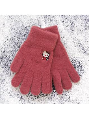 Детские перчатки "Hello Kitty" бордовые