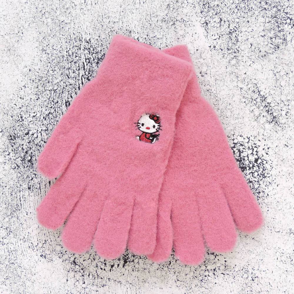 Дитячі рукавички "Hello Kitty" малинові