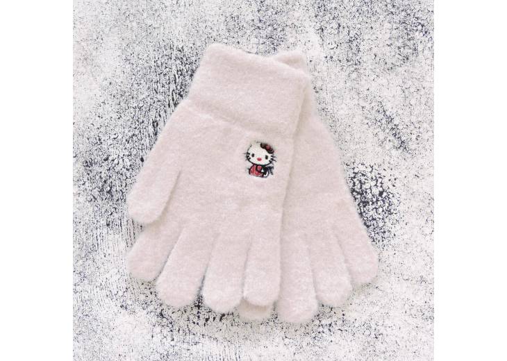 Детские перчатки "Hello Kitty" бежевые