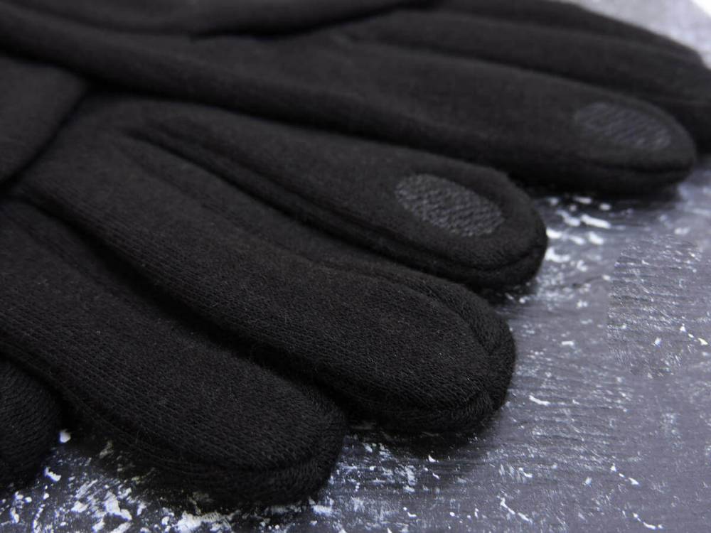 Чоловічі рукавички "Rubber" чорні