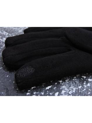 Мужские перчатки "Buttons" черные