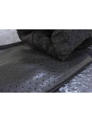 Мужские перчатки "Leather" черные