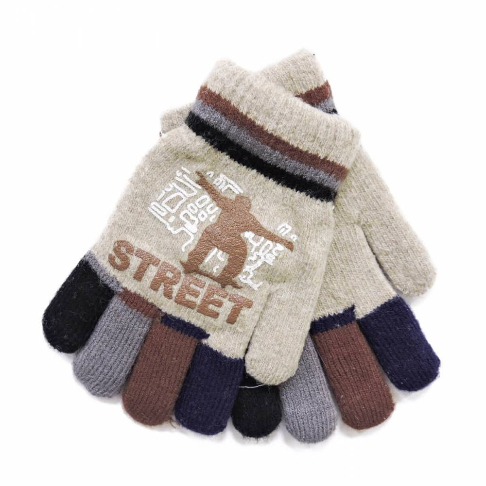 Дитячі рукавички "Street" коричневі