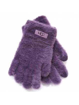 Детские перчатки "Fur" сиреневые