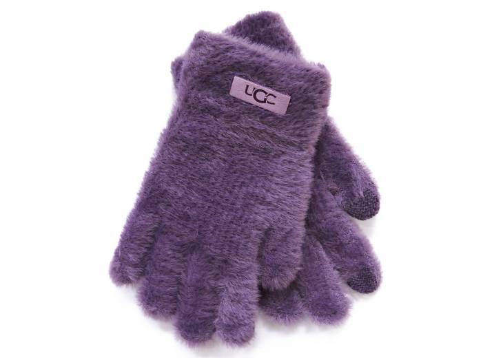 Детские перчатки "Fur" сиреневые