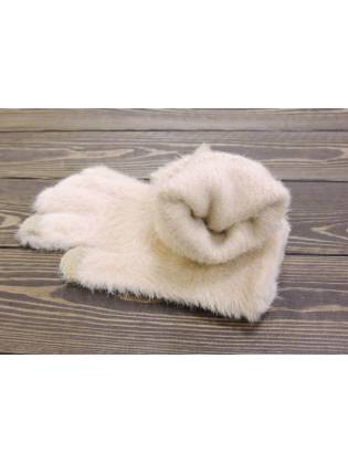 Детские перчатки "Fur" бежевые