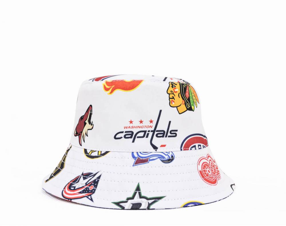 Панамка "Capitals" біла/чорна