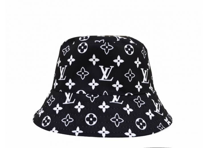 Панамка "LV" белая/черная