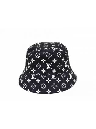 Панамка "LV" белая/черная