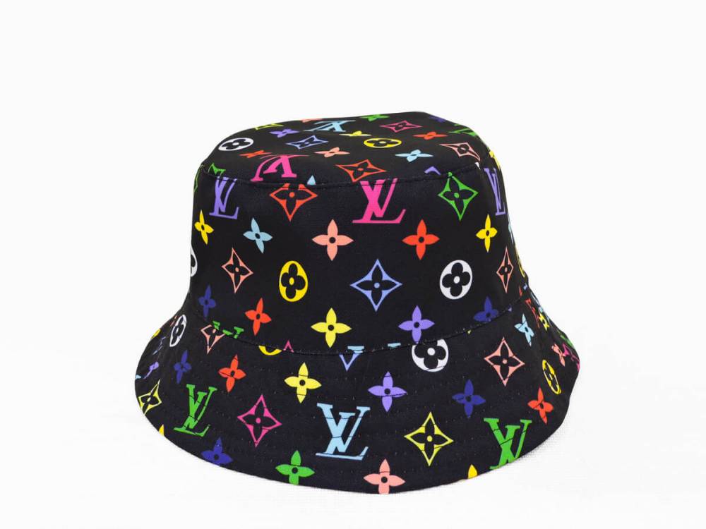 Панамка "LV" синя/червона