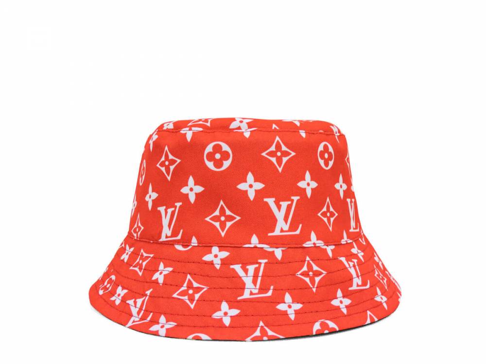 Панамка "LV" синя/червона