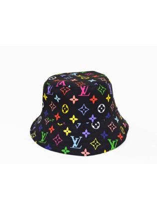 Панамка "LV" синяя/красна
