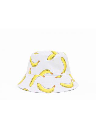 Панамка "Bananas" белая/черная