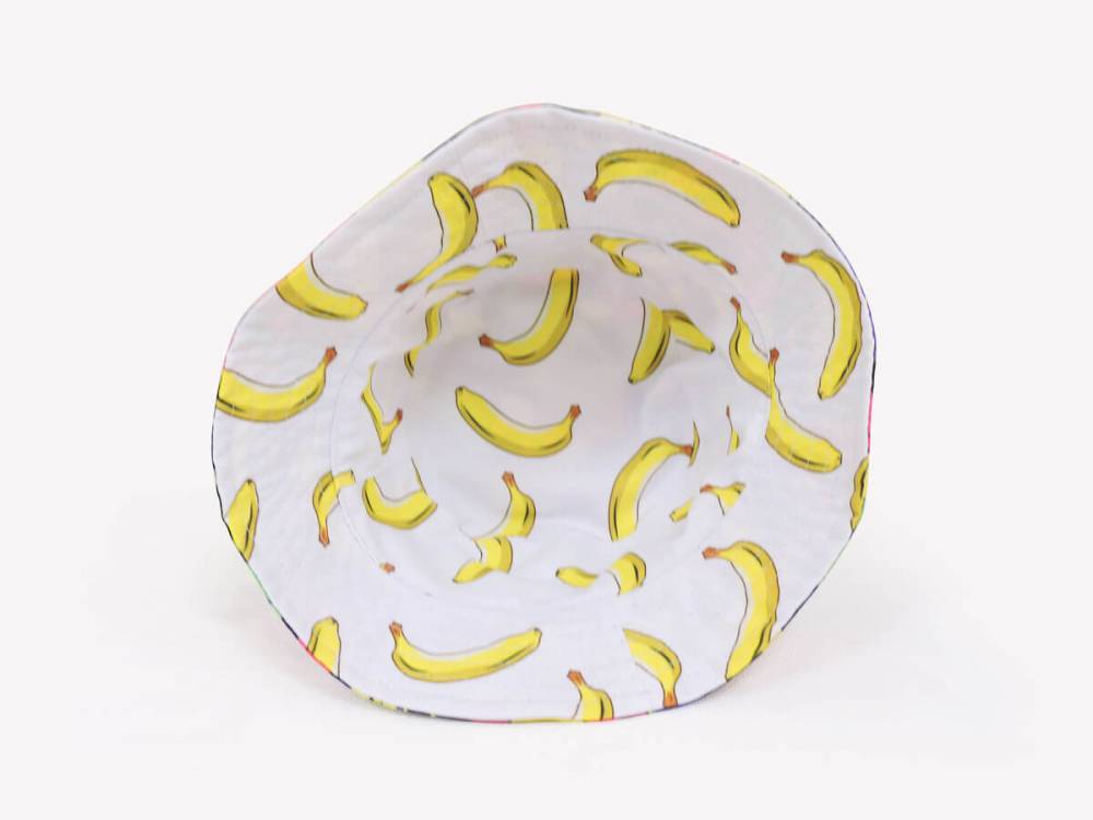 Панамка "Bananas" біла/чорна