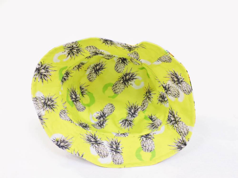 Двостороння панамка "Ananas" біла/жовта