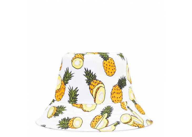 Двостороння панамка "Ananas" біла/жовта