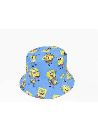 Двухсторонняя панамка "SpongeBob " синяя/зеленая