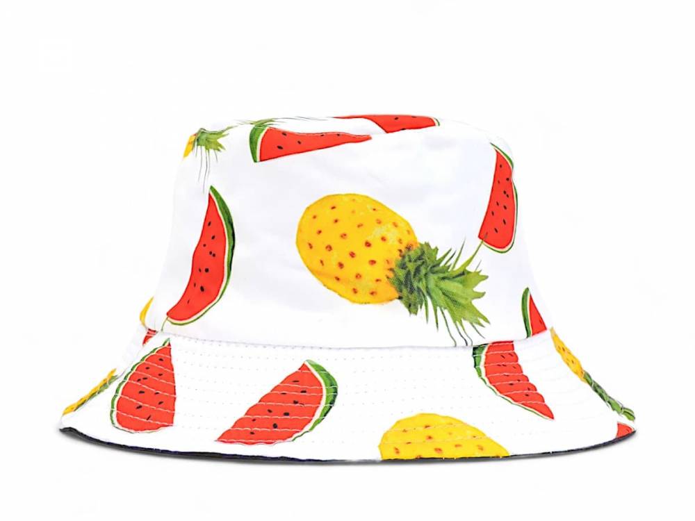Двостороння панамка "Fruits" біла