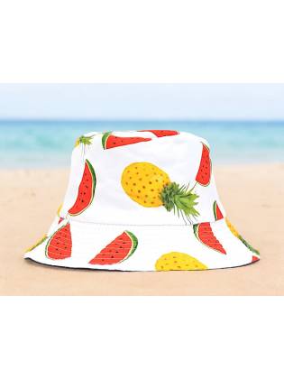 Двостороння панамка "Fruits" біла
